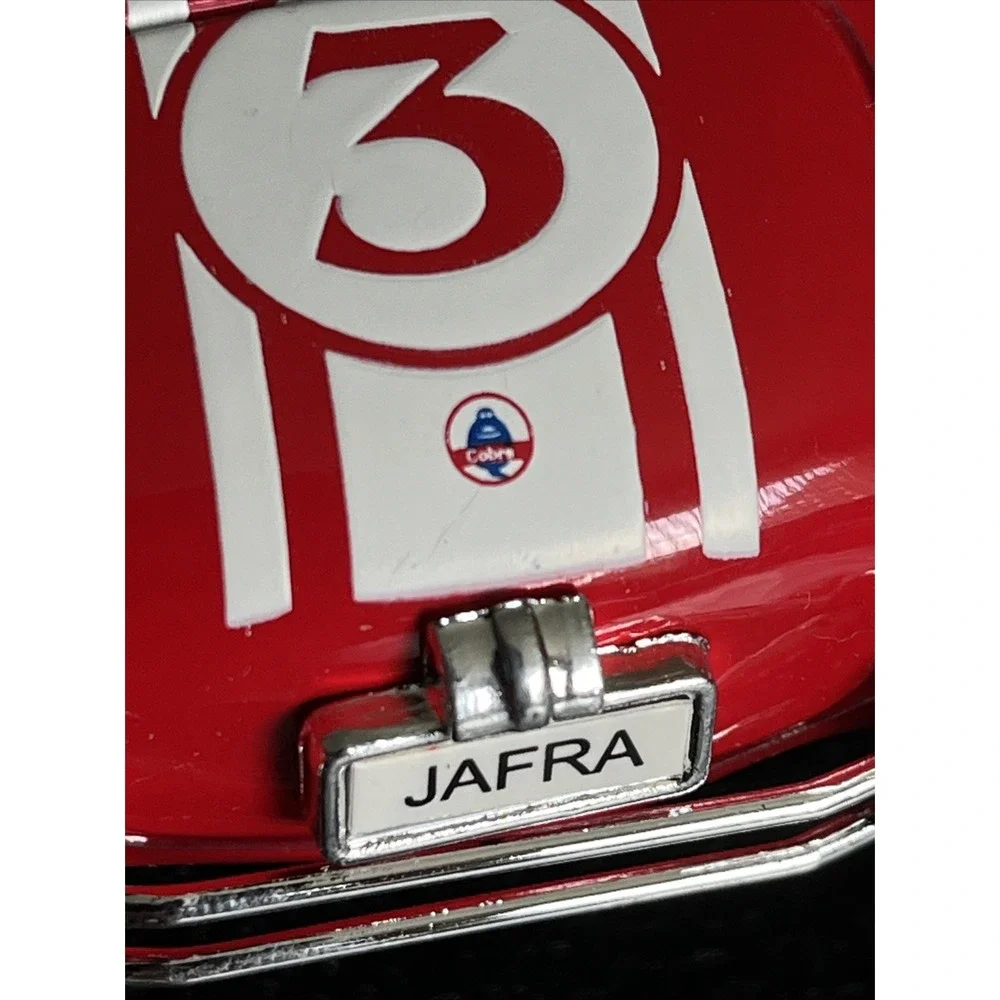 Vtg Shelby Collectibles 1965 Shelby Cobra 427 S/C Red with White Stripes Jafra